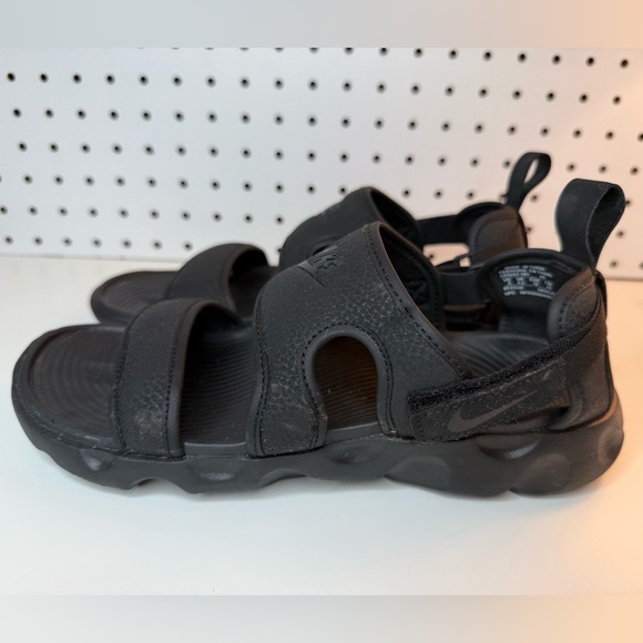 Nike OWAYSIS Women’s 8M Triple Black CK9283-001 Multi Back Strap Slides Sandals - Picture 9 of 16